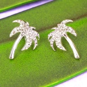 Crystal Palm Earring